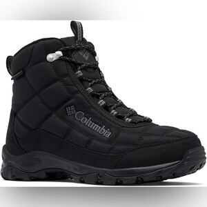 Men’s Columbia Fire Camp Insulated Omni Grip Sole Boots Black Size 9 Lace Up